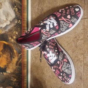 Nicole's Boutique breast cancer sneakers